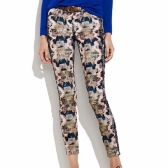 Madewell Denim - Madewell Snakeskin Skinny Cropped Ankle Jeans 25